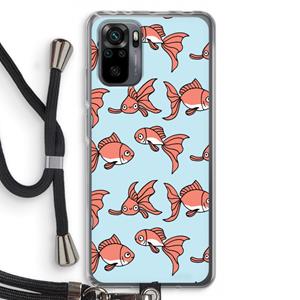 CaseCompany Blub: Xiaomi Redmi Note 10 Pro Transparant Hoesje met koord