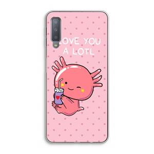 CaseCompany Love You A Lotl: Samsung Galaxy A7 (2018) Transparant Hoesje