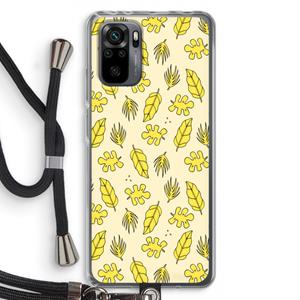 CaseCompany Herfst: Xiaomi Redmi Note 10 Pro Transparant Hoesje met koord