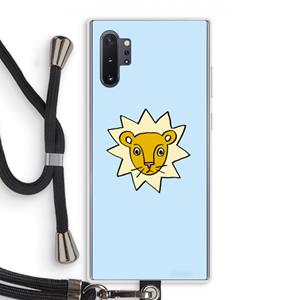 CaseCompany Kleine leeuw: Samsung Galaxy Note 10 Plus Transparant Hoesje met koord