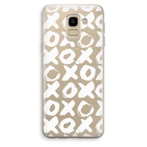 CaseCompany XOXO: Samsung Galaxy J6 (2018) Transparant Hoesje