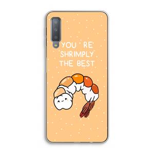 CaseCompany You're Shrimply The Best: Samsung Galaxy A7 (2018) Transparant Hoesje