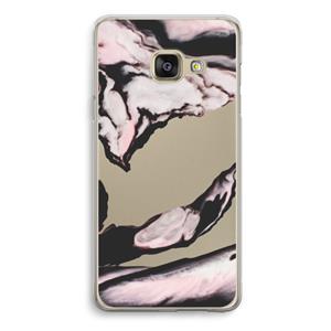 CaseCompany Roze stroom: Samsung Galaxy A3 (2016) Transparant Hoesje