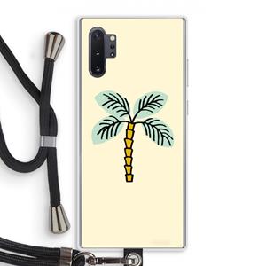 CaseCompany Palmboom: Samsung Galaxy Note 10 Plus Transparant Hoesje met koord