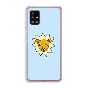 CaseCompany Kleine leeuw: Samsung Galaxy A51 5G Transparant Hoesje