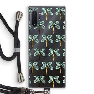 CaseCompany Paradise: Samsung Galaxy Note 10 Plus Transparant Hoesje met koord