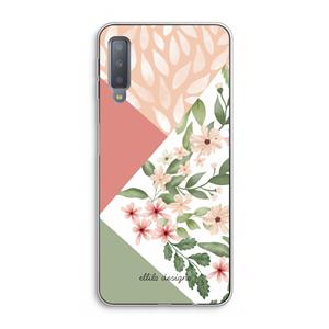 CaseCompany Sweet heaven geometrics: Samsung Galaxy A7 (2018) Transparant Hoesje