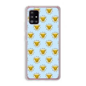 CaseCompany Leeuwenkoppen: Samsung Galaxy A51 5G Transparant Hoesje