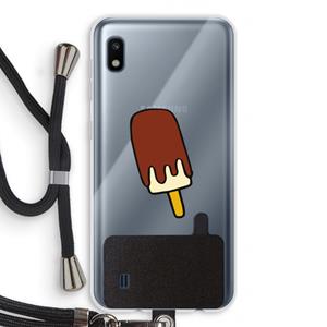 CaseCompany Frisco: Samsung Galaxy A10 Transparant Hoesje met koord