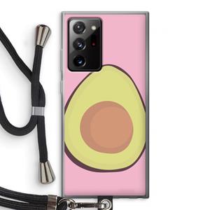 CaseCompany Avocado: Samsung Galaxy Note 20 Ultra / Note 20 Ultra 5G Transparant Hoesje met koord