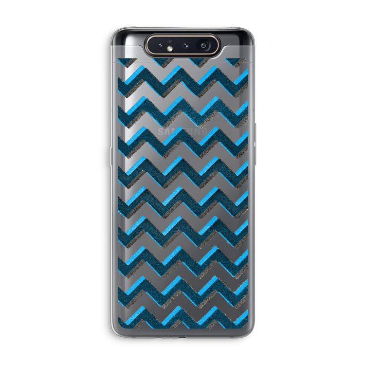 CaseCompany Onderbroken lijn: Samsung Galaxy A80 Transparant Hoesje