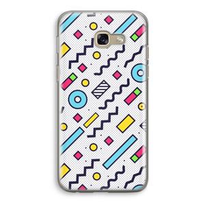 CaseCompany 8-bit N°8: Samsung Galaxy A5 (2017) Transparant Hoesje