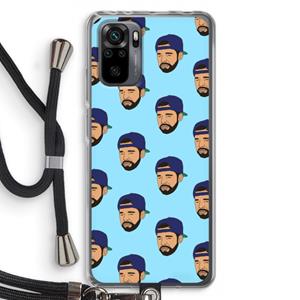 CaseCompany Drake Away: Xiaomi Redmi Note 10 Pro Transparant Hoesje met koord