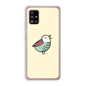 CaseCompany Birdy: Samsung Galaxy A51 5G Transparant Hoesje