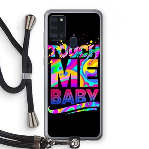 CaseCompany Touch Me: Samsung Galaxy A21s Transparant Hoesje met koord