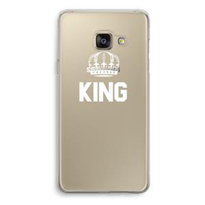 CaseCompany King zwart: Samsung Galaxy A3 (2016) Transparant Hoesje