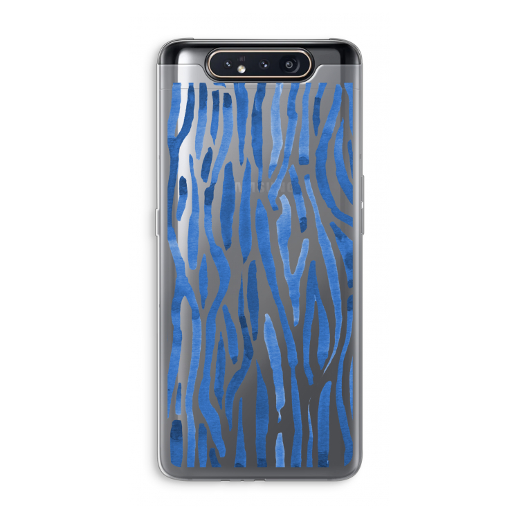 CaseCompany Blauwe nerven: Samsung Galaxy A80 Transparant Hoesje
