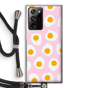 CaseCompany Dancing eggs: Samsung Galaxy Note 20 Ultra / Note 20 Ultra 5G Transparant Hoesje met koord