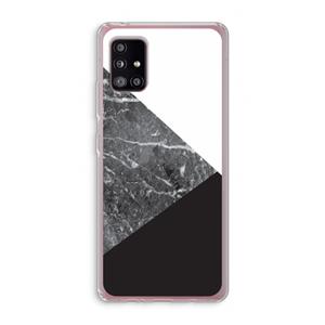 CaseCompany Combinatie marmer: Samsung Galaxy A51 5G Transparant Hoesje