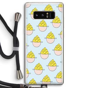CaseCompany Citroenen: Samsung Galaxy Note 8 Transparant Hoesje met koord