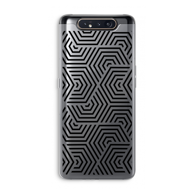 CaseCompany Magic pattern: Samsung Galaxy A80 Transparant Hoesje