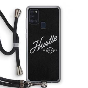 CaseCompany Hustle: Samsung Galaxy A21s Transparant Hoesje met koord