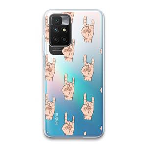 CaseCompany Rock: Xiaomi Redmi 10 Transparant Hoesje