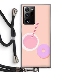 CaseCompany Donut: Samsung Galaxy Note 20 Ultra / Note 20 Ultra 5G Transparant Hoesje met koord