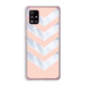 CaseCompany Marmeren pijlen: Samsung Galaxy A51 5G Transparant Hoesje