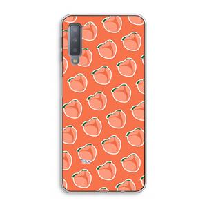 CaseCompany Just peachy: Samsung Galaxy A7 (2018) Transparant Hoesje