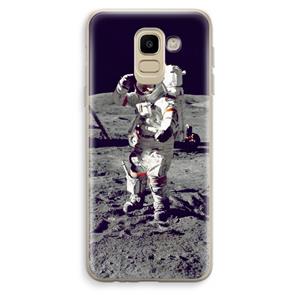 CaseCompany Spaceman: Samsung Galaxy J6 (2018) Transparant Hoesje