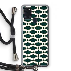 CaseCompany Moroccan tiles: Samsung Galaxy A21s Transparant Hoesje met koord