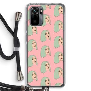 CaseCompany King Kylie: Xiaomi Redmi Note 10 Pro Transparant Hoesje met koord