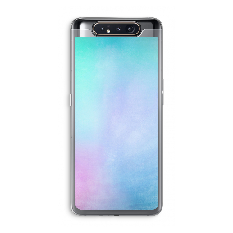 CaseCompany mist pastel: Samsung Galaxy A80 Transparant Hoesje