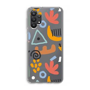 CaseCompany Abstract: Samsung Galaxy A32 5G Transparant Hoesje