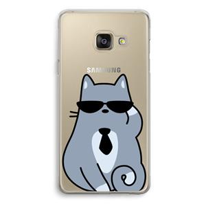 CaseCompany Cool cat: Samsung Galaxy A3 (2016) Transparant Hoesje