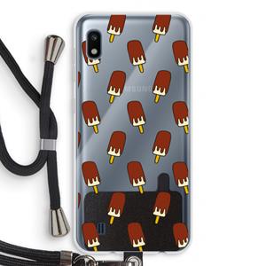 CaseCompany Yummy: Samsung Galaxy A10 Transparant Hoesje met koord