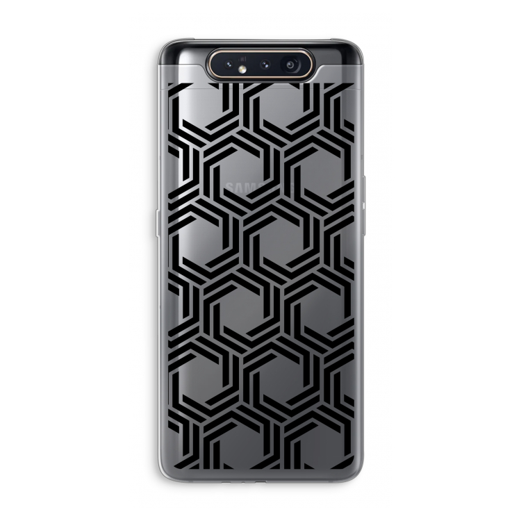 CaseCompany Geometrisch patroon: Samsung Galaxy A80 Transparant Hoesje