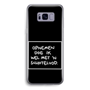 CaseCompany Schotelvod: Samsung Galaxy S8 Transparant Hoesje