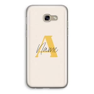 CaseCompany Amber Script: Samsung Galaxy A5 (2017) Transparant Hoesje
