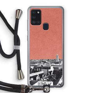 CaseCompany Marrakech Skyline : Samsung Galaxy A21s Transparant Hoesje met koord