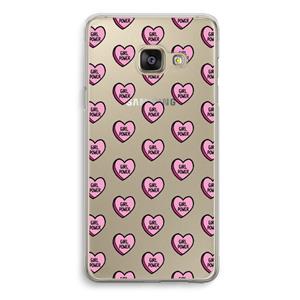 CaseCompany GIRL POWER: Samsung Galaxy A3 (2016) Transparant Hoesje