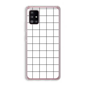 CaseCompany Rooster: Samsung Galaxy A51 5G Transparant Hoesje