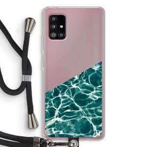 CaseCompany Weerkaatsing water: Samsung Galaxy A51 5G Transparant Hoesje met koord