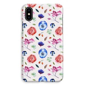 CaseCompany Bloemetjes: iPhone XS Max Volledig Geprint Hoesje