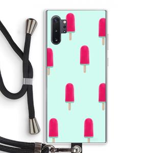 CaseCompany Waterijsje: Samsung Galaxy Note 10 Plus Transparant Hoesje met koord