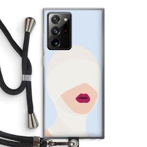CaseCompany Incognito: Samsung Galaxy Note 20 Ultra / Note 20 Ultra 5G Transparant Hoesje met koord
