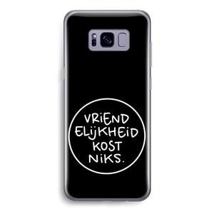 CaseCompany Vriendelijkheid: Samsung Galaxy S8 Transparant Hoesje