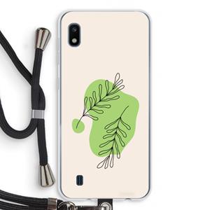 CaseCompany Beleaf in you: Samsung Galaxy A10 Transparant Hoesje met koord
