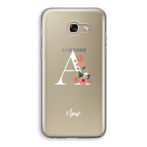 CaseCompany Pink Bouquet: Samsung Galaxy A5 (2017) Transparant Hoesje